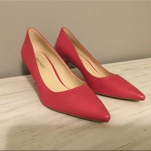 Nine West Pink Pump with Low Heel